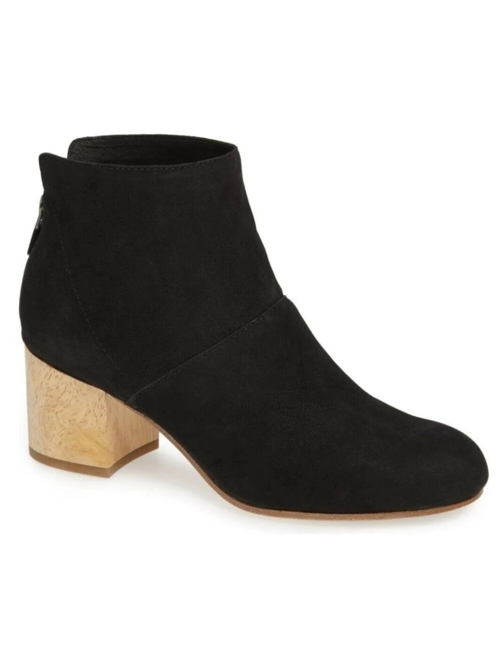 EILEEN FISHER Suri Block Heel Ankle Bootie Black 250057 Size 8.5 Minimalist